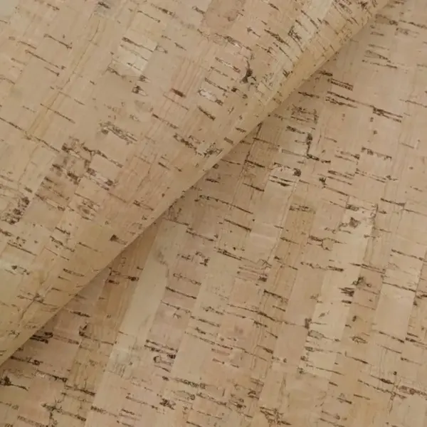 This is natural rustic cork fabric