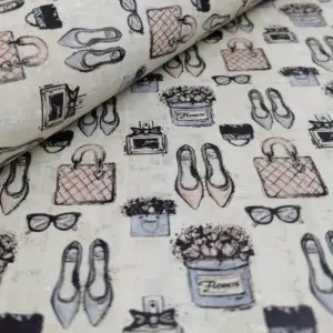 This is a fashion printed pattern on cork fabric