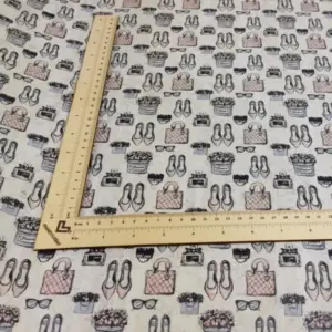 This is a fashion printed pattern on cork fabric