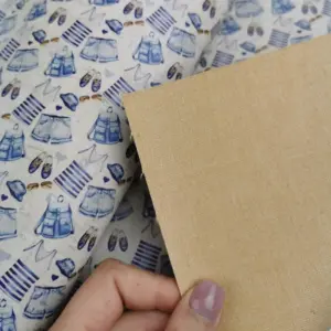 This is a fashion printed pattern on cork fabric