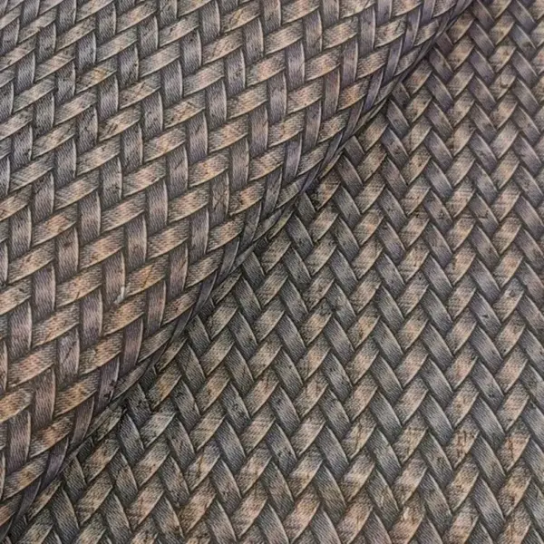 This is a jeans printed pattern on cork fabric