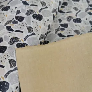 This is a marble printed pattern on cork fabric