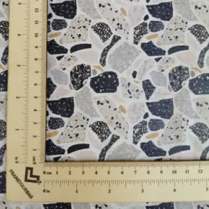 This is a marble printed pattern on cork fabric