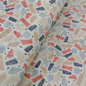 This is a marble printed pattern on cork fabric