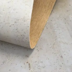 This is a light gray cork fabric