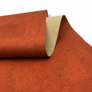 This is a orange cork fabric