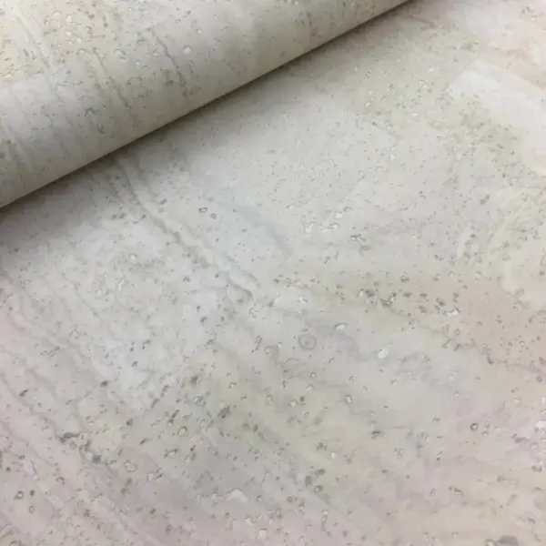 This is a white cork fabric