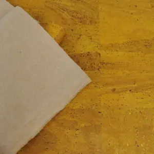 This is a yellow cork fabric