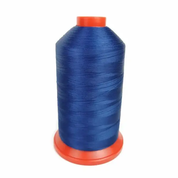 This is a royal blue polyester sewing thread