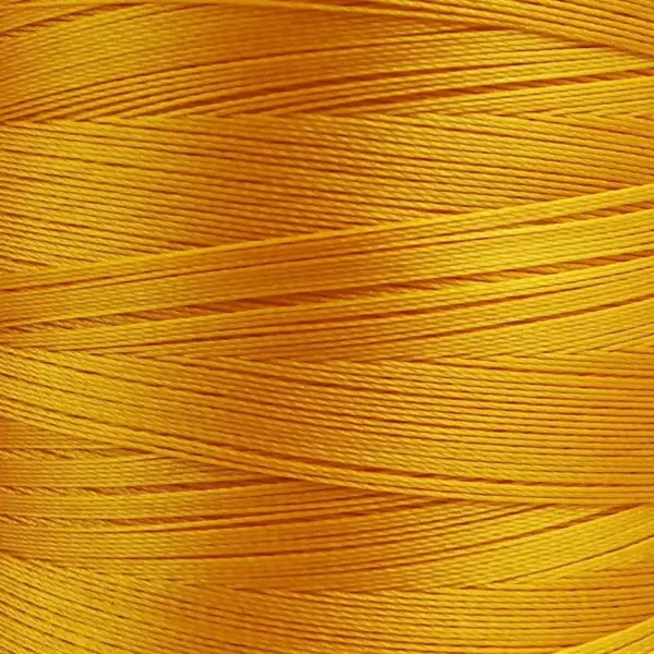 This is a yellow polyester sewing thread