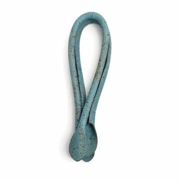 This is a 55cm petroleum blue cork handbag handle